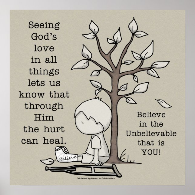 Poster Les blessures peuvent guérir (Devant)