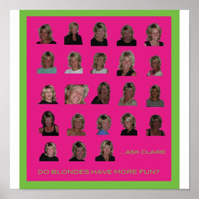 Poster Les blondes s'amusent plus (Devant)