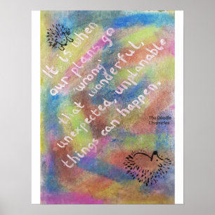 Poster Les Bonnes Choses Proviennent Des "Erreurs" - Héri