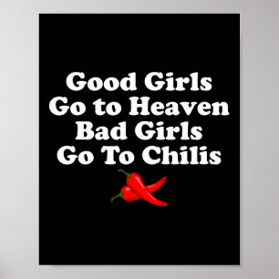 Poster Les Bonnes Filles Aller Au Ciel Les Mauvaises Fill