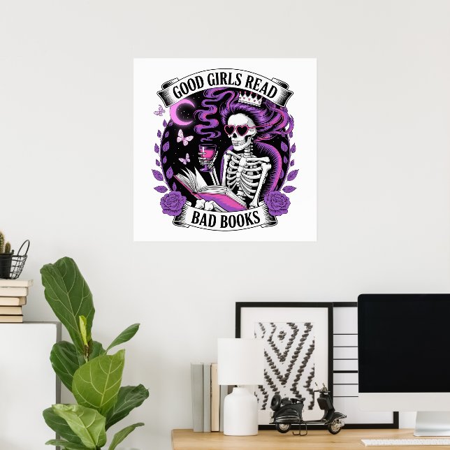 Poster Les Bonnes Filles Lisent Les Mauvais Livres (Bureau à domicile)