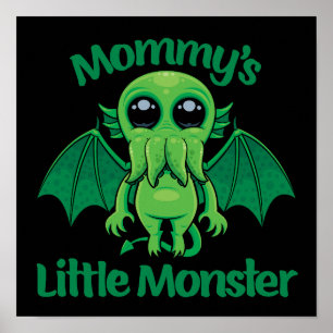 Poster Les boudins de cthulhu du petit monstre de maman