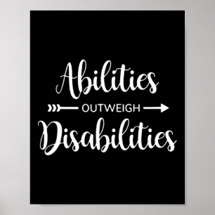 Poster les capacités l'emportent sur les handicaps psycho