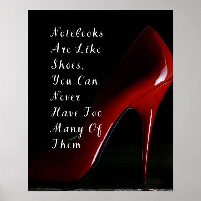 Poster Les Carnets de talons rouges sont comme des chauss (Devant)