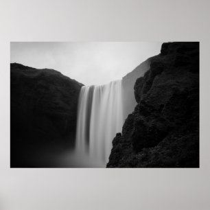 Poster Les cascades Skogafoss Cascade, Islande