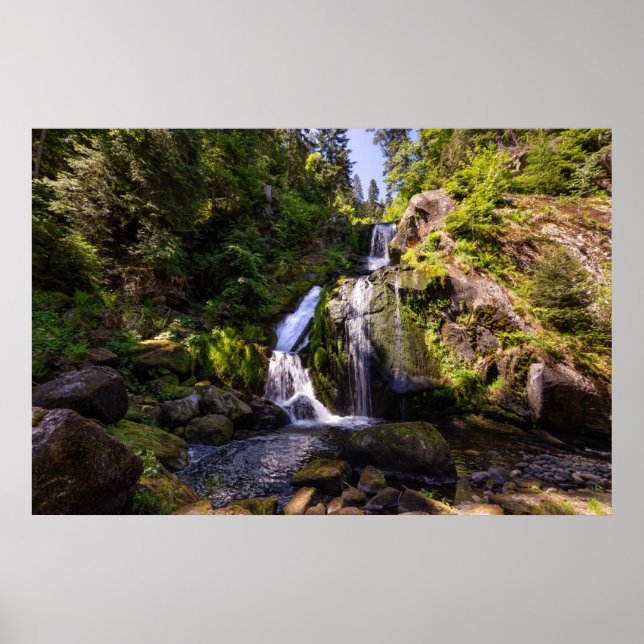 Poster Les cascades | Triberger Wasserfälle, Allemagne (Devant)