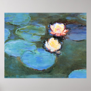 Poster Les célèbres Nymphéas de Monet, 1897-1899,