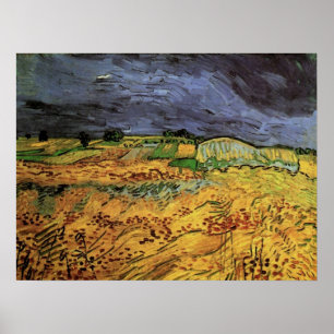 Poster Les champs par Vincent van Gogh
