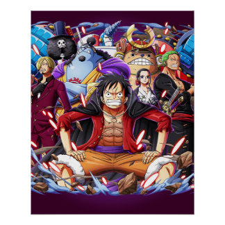 Poster Les Chapeaux de Paille de Wano One Piece