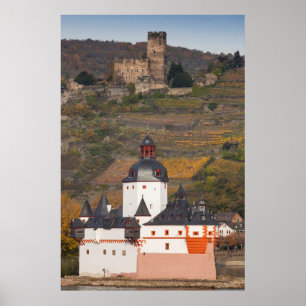Poster Les Châteaux De Gutenfels Et De Pfalzgrafenstein