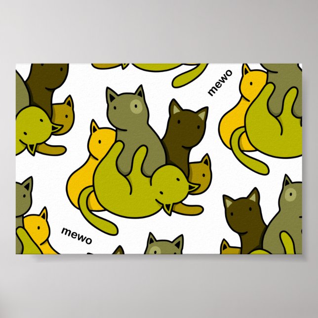 Poster Les chatons d'olive (Devant)