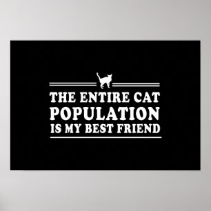 Poster Les chats sont mon meilleur ami