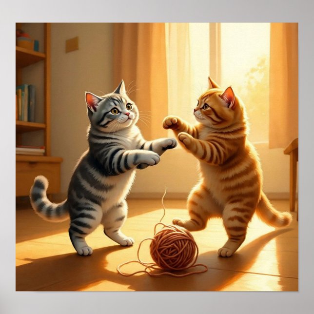 Poster Les chatsMeow (Devant)