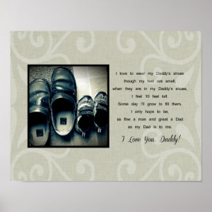 Poster Les chaussures du papa
