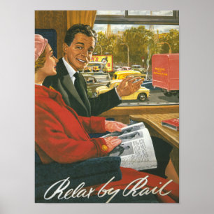 Poster Les chemins de fer britanniques détendent par