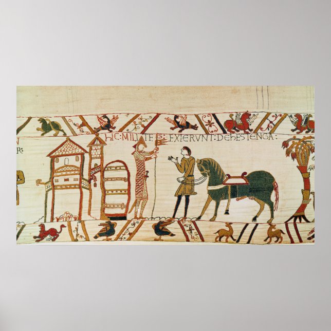 Poster Les chevaliers quittent Hastings (Devant)