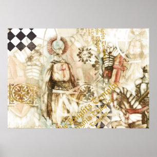Poster Les chevaliers Templiers