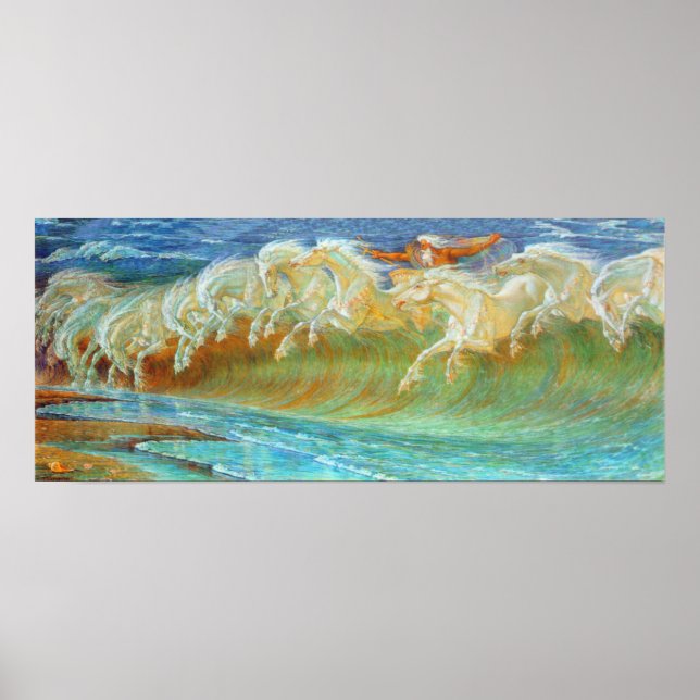 Poster Les chevaux de Neptune (Devant)