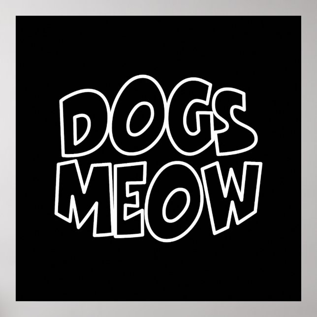 Poster Les chiens miaulent (Devant)