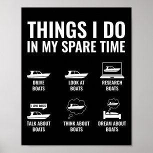 Poster Les Choses Que Je Fais Dans Mon Temps De Rechange