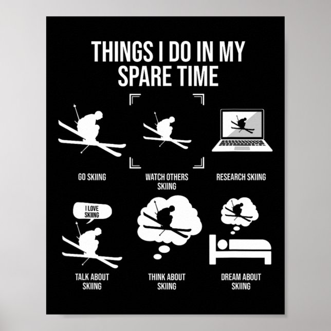 Poster Les Choses Que Je Fais Dans Mon Temps Libre (Devant)