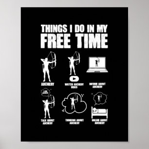 Poster Les choses que je fais dans mon temps libre Bowhun