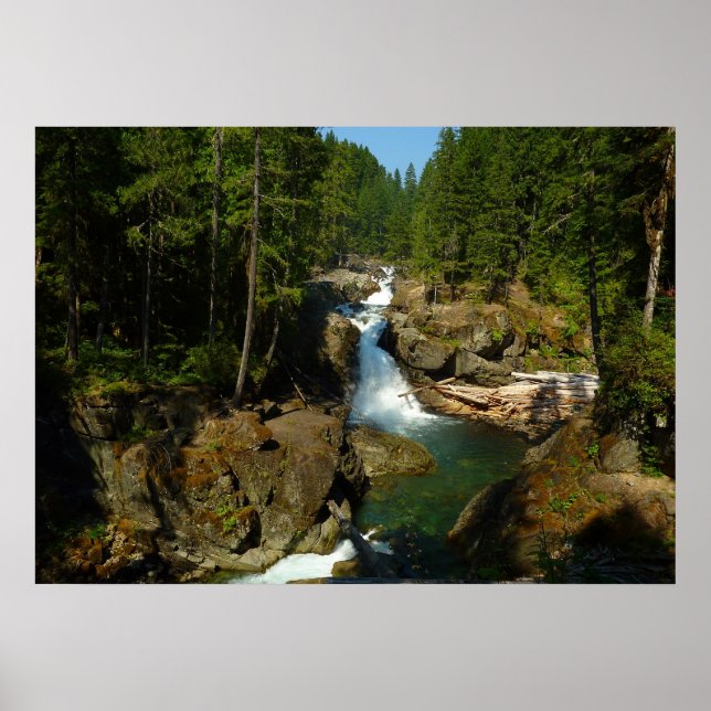 Poster Les chutes d'argent au parc national du Mont Raini (Devant)