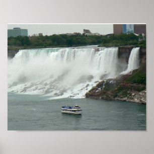 Poster Les chutes du Niagara du côté canadien