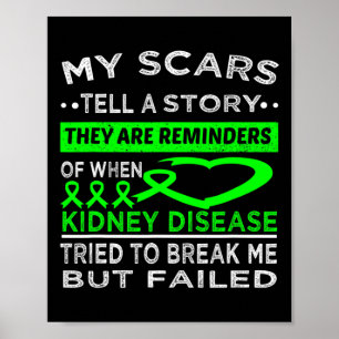 Poster Les cicatrices racontent une histoire La maladie d