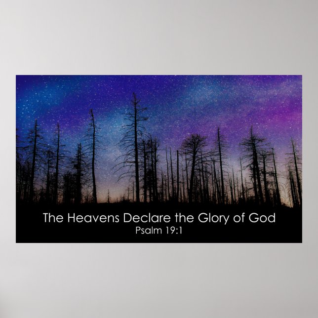 Poster Les cieux déclarent la gloire de Dieu. (Devant)