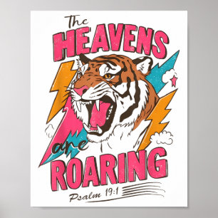 Poster Les cieux sont le psaume rugissant 19_1 Bible Vers
