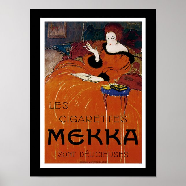 Poster Les Cigarettes Mekka (Devant)