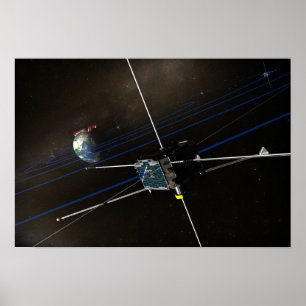 Poster Les cinq engins spatiaux THEMIS en orbite