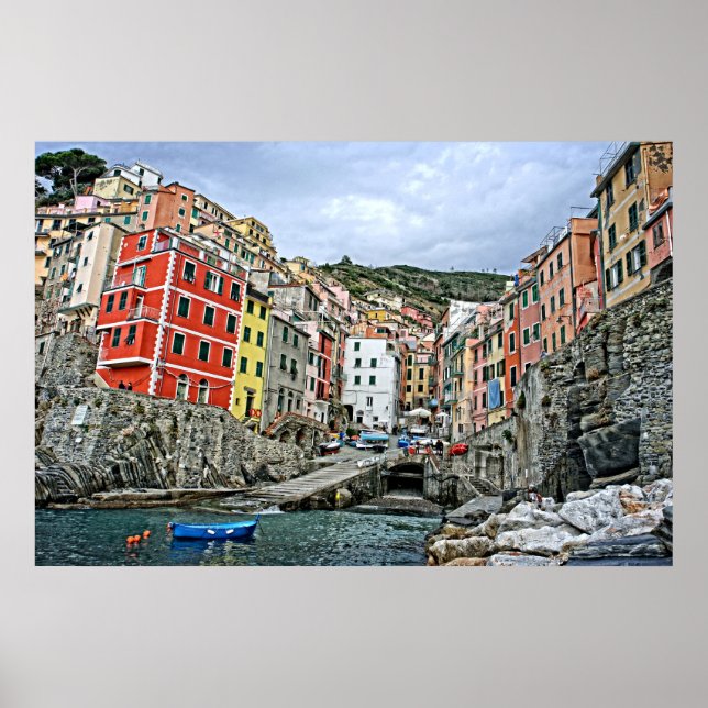 Poster Les Cinque Terre - Riomaggiore, Italie 24x36 (Devant)