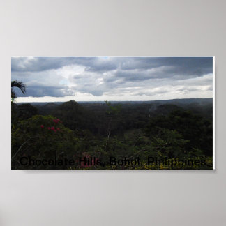 Poster Les collines du chocolat
