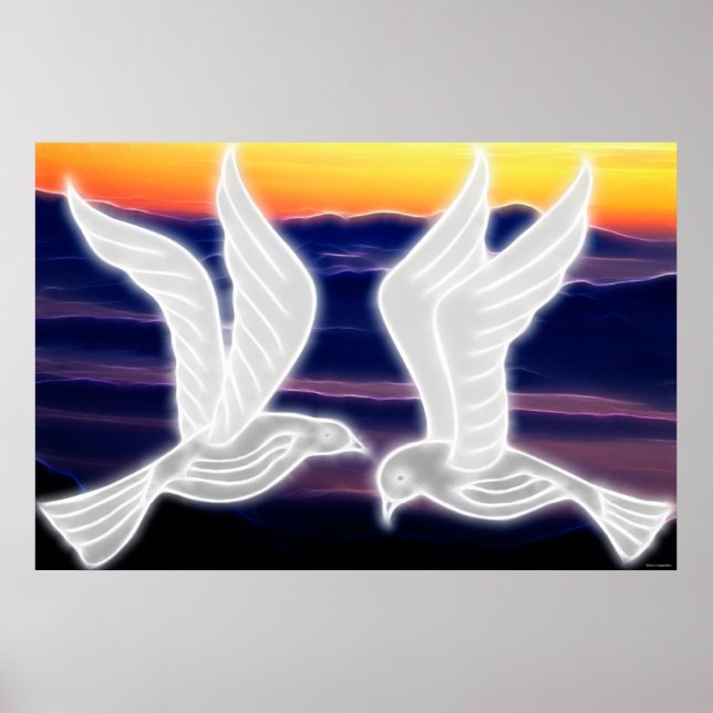 Poster Les colombes (Devant)