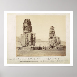 Poster Les Colonnes de Memnon, statues d'Amenhotep III, X