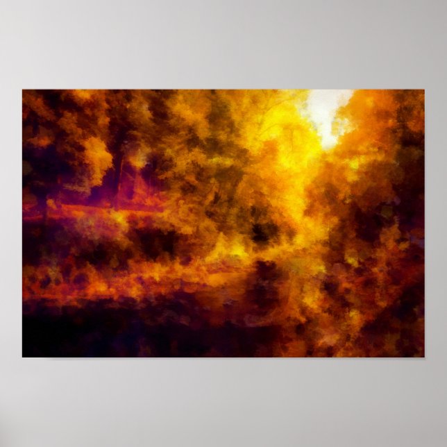 Poster Les Colors d'autumn Landscape (Devant)