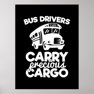 Poster Les Conducteurs D'Autobus Transportent De La Carga