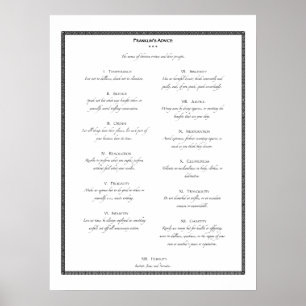 Poster Les conseils de Franklin