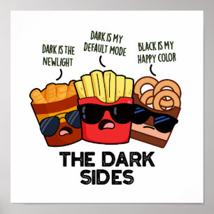 Poster Les côtés sombres Blague drôle de fast-food
