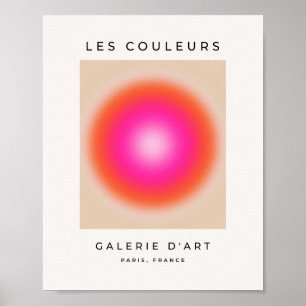Poster Les Couleurs 12 Dégradé Orange Et Rose
