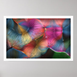 Poster Les couleurs dans les cheveux