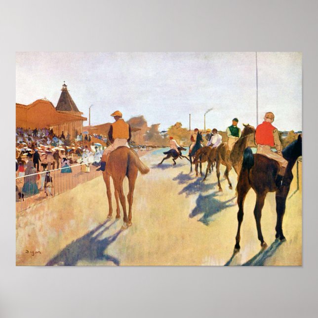 Poster Les Course À Cheval (La Parade), Edgar Degas (Devant)