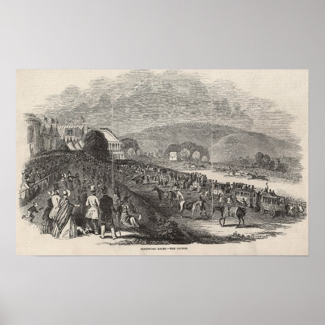 Poster Les courses de Goodwood : le parcours (Devant)