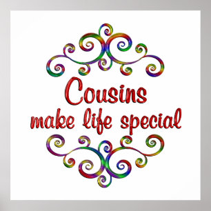 Poster Les cousins rendent la vie spéciale