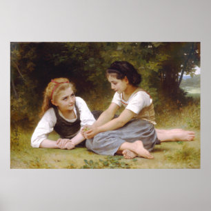 Poster Les cueilleurs de noix, William-Adolphe Bouguereau