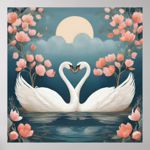 Poster Les cygnes de Lover