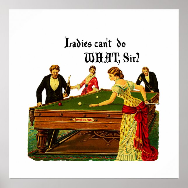 Poster Les dames ne peuvent pas faire quoi ? (Devant)