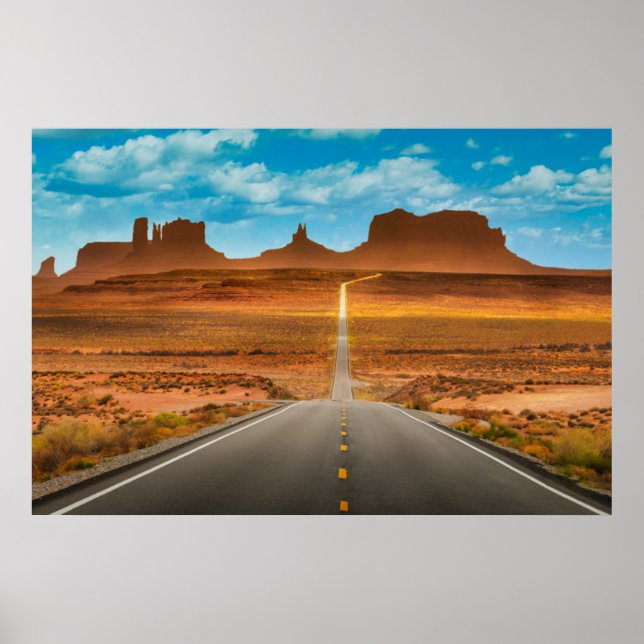 Poster Les déserts | Monument Valley, Utah (Devant)